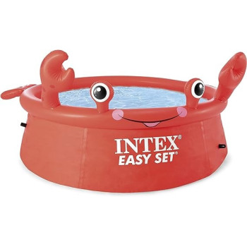 Intex Happy Crab Easy Set Pool For Kids, Red Colour