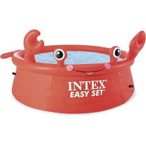 Intex Happy Crab Easy Set Pool For Kids, Red Colour