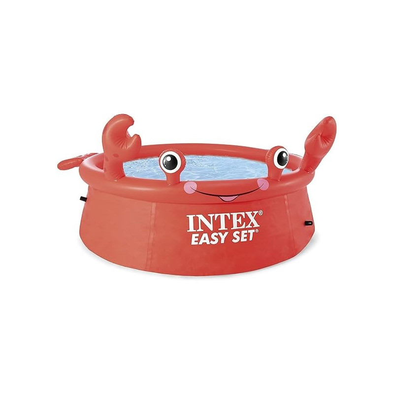Intex Happy Crab Easy Set Pool For Kids, Red Colour