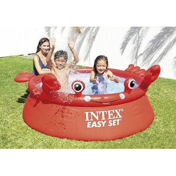 Intex Happy Crab Easy Set Pool For Kids, Red Colour