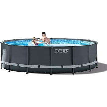 Intex 16Ft x 48Inch Ultra Xtr Frame Pool Set, Grey, 26326UK
