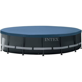 Intex 16Ft x 48Inch Round Ultra Xtr Metal Frame Swimming Pool With Sand Filter, Ladder, Cover And Ground Cloth, Spec With Factory Fitted 3 Pin Plug