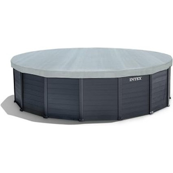 Intex 15Ft 8Inch x 49Inch Graphite Panel Pool Set, Gray Colour