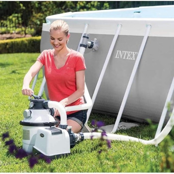 Intex High Quality Sand Filter Pump, White, 26644S