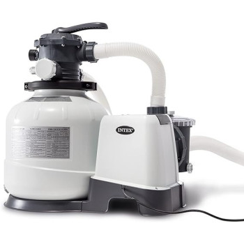 Intex High Quality Sand Filter Pump, White, 26648BS