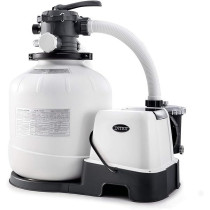 Intex 26679EG Krystal Clear 2150 GPH Pump And Saltwater Sand Filter Saltwater System, Grey