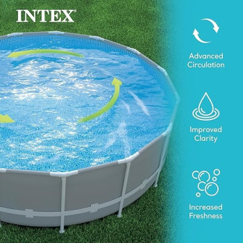Intex 26679EG Krystal Clear 2150 GPH Pump And Saltwater Sand Filter Saltwater System, Grey