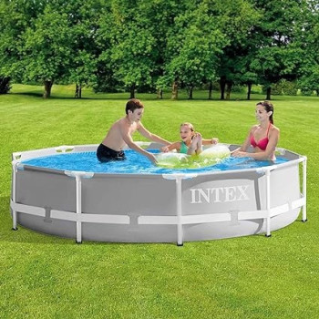 Intex Prism Frame Pools, 10ft x 30Inch, 26700, Grey