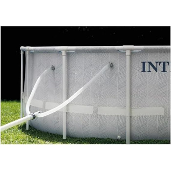 Intex 16Ft x 48Inch Prism Frame, Chevron Premium Above Ground Pool Set, 5061 Gallon Capacity, Hydro Aeration Technology, Includes Filter Pump, Ages 6 And Above