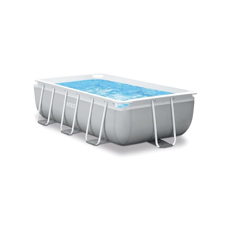 Intex Prism Frame Rectangular Pool Set, Grey, 3M x 1.75M x 0.8M, 26784UK
