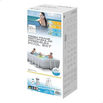 Intex Prism Frame Rectangular Pool Set, Grey, 3M x 1.75M x 0.8M, 26784UK