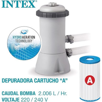 Intex 4m x 2m x 1.22m Prism Frame Rectangular Pool Set, Grey