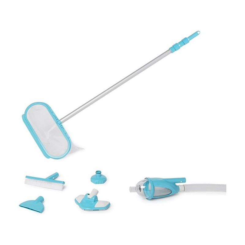 Intex 28003E Deluxe Maintenance Kit For Above Ground Pools, Sky Blue