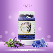 Medspa Lavender Bath Salt For Body And Foot Spa, Calming, Relaxing, Aromatherapy, Pure And Natural, Sea Salt, Infused With Rose Petals And Lavender Essential Oil, 3kg