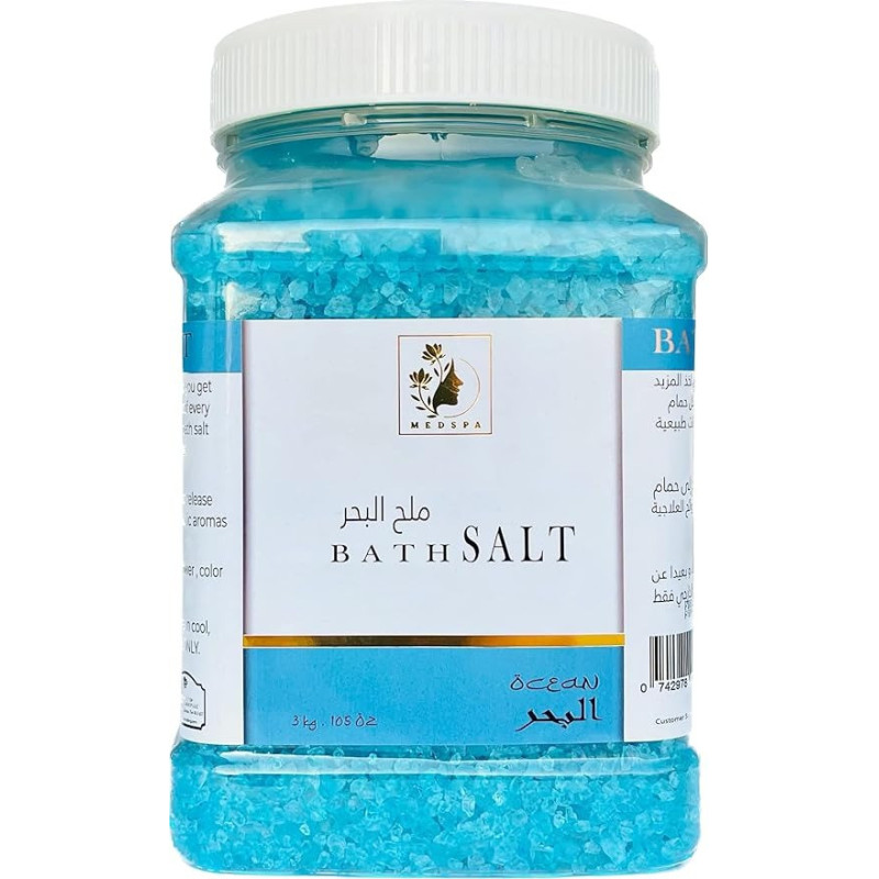 Medspa Bath Salt, Ocean Salt, Natural Bath Salts, Best For Good Sleep, Relaxing, Calming, Body Care, Beauty, Aromatherapy, 3kg