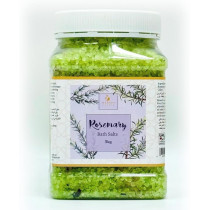 Medspa Rosemary Bath Salt For Body And Foot Spa, Calming, Relaxing, Muscle Pain Relief, Aromatherapy, Pure And Natural, Sea Salt, Rosemary Essential Oil Infused With Rose Petals, 3kg