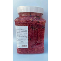 Medspa Premium Aromatic Strawberry Bath Salt Infused With Rose Petals For Skin Nourishment, Relaxing, Foot Massage, Pain Relief And Aromatherapy, 3kg