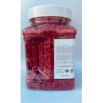 Medspa Premium Aromatic Strawberry Bath Salt Infused With Rose Petals For Skin Nourishment, Relaxing, Foot Massage, Pain Relief And Aromatherapy, 3kg