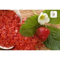 Medspa Premium Aromatic Strawberry Bath Salt Infused With Rose Petals For Skin Nourishment, Relaxing, Foot Massage, Pain Relief And Aromatherapy, 3kg
