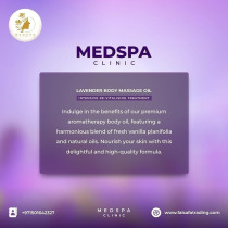 Medspa Lavender Body Massage Oil Intensive Re Vitalising Treatment, 500ml