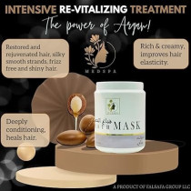 Medspa Argan Hair Mask, Intensive Re Vitalizing Treatment With Hyderation, Moisturization And Repair For All Hair Types, 1kg