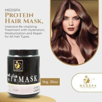 Medspa Protein Hair Mask, Intensive Re Vitalizing Treatment With Hyderation, Moisturization And Repair For All Hair Types, 1kg
