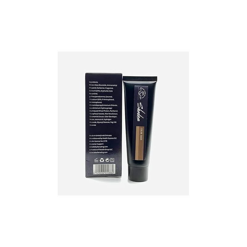 Shades Mens Natural Black 5 Min Easy Brush In Colour Mustache And Beard Perfect Match, 100g