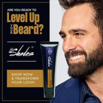 Shades Mens Natural Black 5 Min Easy Brush In Colour Mustache And Beard Perfect Match, 100g