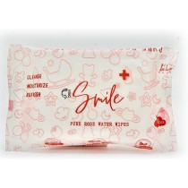 Smile Plus Pure Water Wipes, Travel Pack, Hypoallergenic And Safe For Sensitive Skin, 10 Wipes
