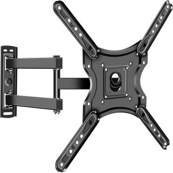 Full Motion TV Wall Mount for Most 14-60 Inch TVs, Single Stud Articulating TV Mount Bracket with Swivel, Tilting, Extension, Max VESA 400x400mm, Holds Up to 25 kg (style 1)