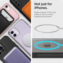 Spigen Metal Ring Plate Adapter For Mag Safe Compatibility With Ez-Fit Kit Non-Mag Safe Case, Silver