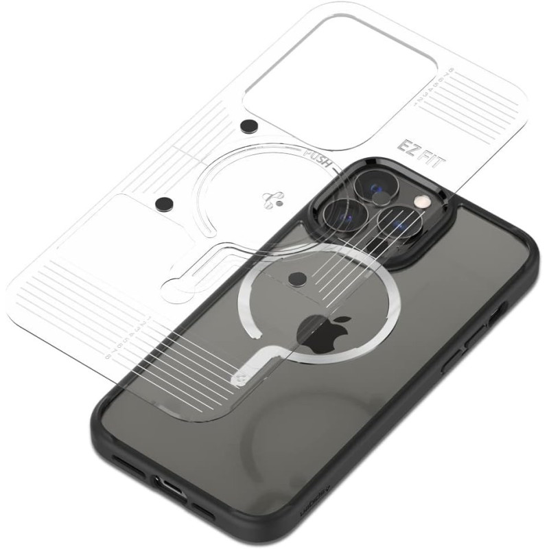 Spigen Metal Ring Plate Adapter For Mag Safe Compatibility With Ez-Fit Kit Non-Mag Safe Case, Silver