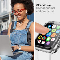 Spigen Ultra Hybrid Designed For Apple Watch Screen Protector Case Series Se2/6/Se/5/4, 40Mm, Crystal Clear