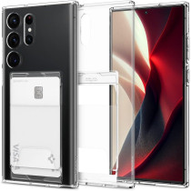 Spigen Crystal Slot Dual Designed For Galaxy S23 Ultra Case, Crystal Clear