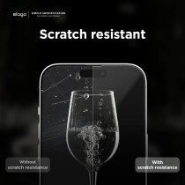 Elago Tempered Glass Screen Protector Compatible With iphone 14 Pro Max 9H Surface Hardness, Anti-Fingerprint, Shatter-Proof, Scratch Protection, Crystal Clear Clarity, Bubble-Free