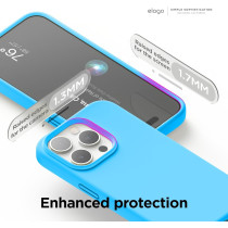 Elago Compatible With iphone 15 Pro Case, Liquid Silicone Case, Shockproof, Slim Phone Case, Anti-Scratch Soft Microfiber Lining, 6.1 Inch, Ocean Blue