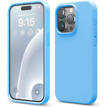 Elago Compatible With iphone 15 Pro Case, Liquid Silicone Case, Shockproof, Slim Phone Case, Anti-Scratch Soft Microfiber Lining, 6.1 Inch, Ocean Blue