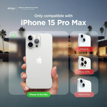 Elago Compatible With iphone 15 Pro Max Case, Liquid Silicone Case, Full Body Protective Cover, Shockproof, Slim Phone Case, Anti-Scratch Soft Microfiber Lining, 6.7 Inch, Cedar Green