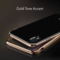 Spigen La Manon Case Cover Designed For iphone XR, Gold Black