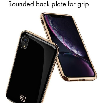 Spigen La Manon Case Cover Designed For iphone XR, Gold Black