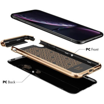 Spigen La Manon Case Cover Designed For iphone XR, Gold Black