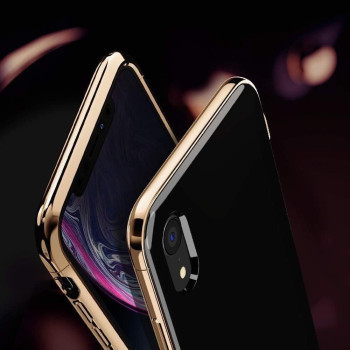 Spigen La Manon Case Cover Designed For iphone XR, Gold Black