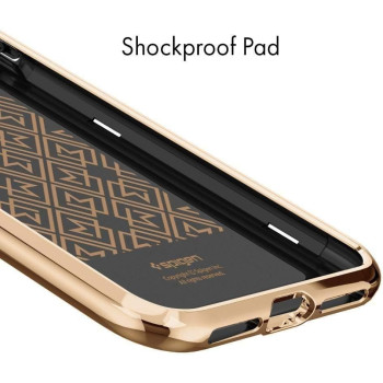 Spigen La Manon Case Cover Designed For iphone XR, Gold Black