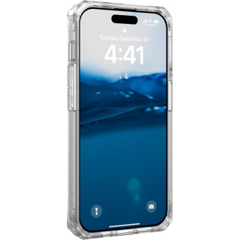Urban Armor Gear Uag Case Compatible With iphone 15 Pro Case 6.1 Plyo Ice Rugged Anti-Yellowing Transparent Clear Military Grade Dropproof Protective Cover