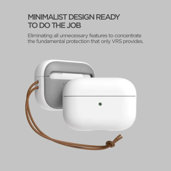 VRS Design Compatible With Apple Airpods Pro Case With Lanyard, Led-Visible Full Body Shockproof Hard Shell Protective Cover