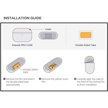 VRS Design Compatible With Apple Airpods Pro Case With Lanyard, Led-Visible Full Body Shockproof Hard Shell Protective Cover