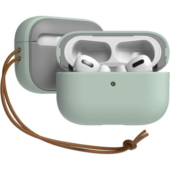 VRS Design Compatible With Apple Airpods Pro Case With Lanyard, Led-Visible Full Body Shockproof Hard Shell Protective Cover
