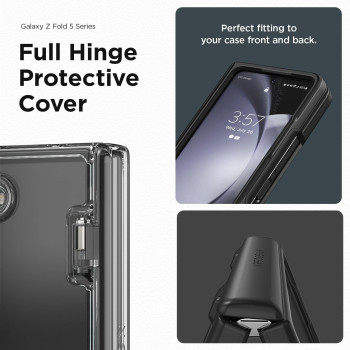 VRS Design Phone Case For Galaxy Z Fold 5 5G Phone Case, Modern Neat Style Hinge Protection Case With Multi Angle Kickstand