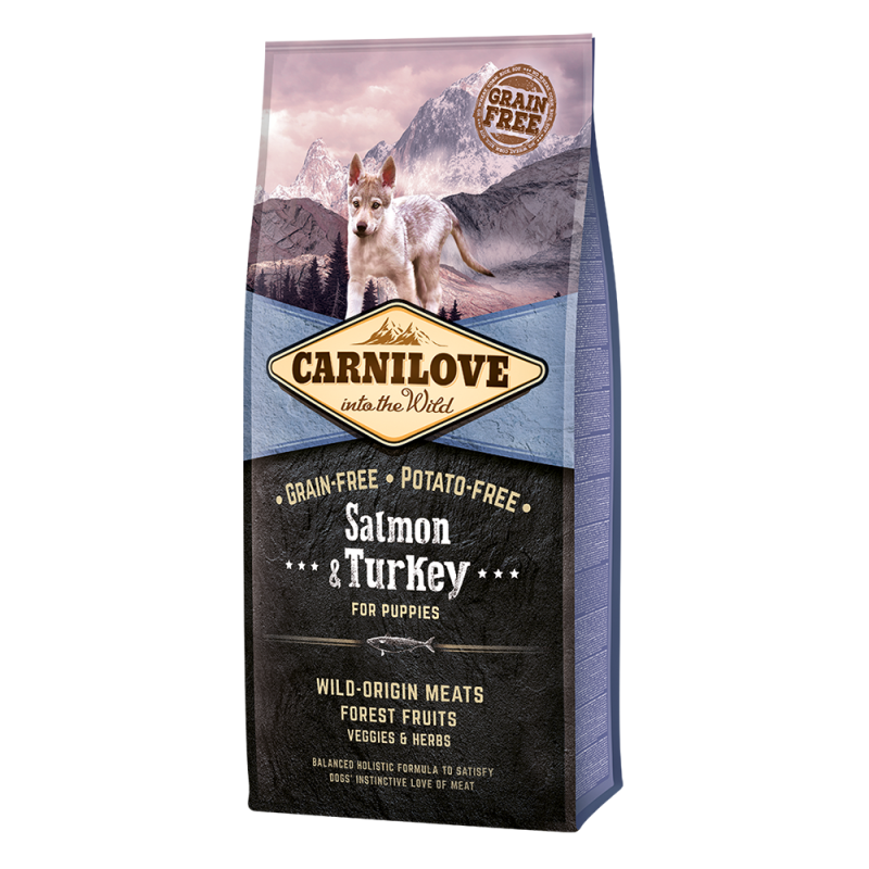 Carnilove Salmon And Turkey For Puppies, 12kg