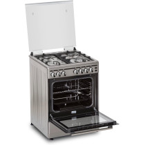 Terim 60X60 Cooker, 4 Gas Burners, Stainless Steel, Tergc66St, 1 Year Warranty